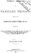 Weekly Abstract of Sanitary Reports  v IX nos 1 to 52