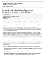 Second travelrelated case of 2019 novel coronavirus detected in United States press release Friday January 24 2020