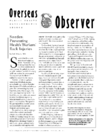 Sweden preventing health workers back injuries