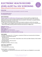 Electronic Health Record EHR Alert for HIV Screening