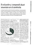 Evaluating Longwall Dust Sources and Controls