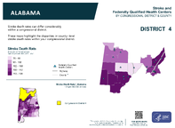 AL Congressional District 04 Stroke and Federally Qualified Health Centers Map 118th Congress