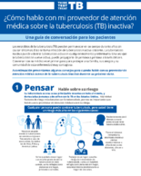 Cmo hablo con mi proveedor de atencin mdica sobre la tuberculosis TB inactiva