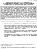 FORM DECLARATION UNDER PENALTY OF PERJURY FOR THE CENTERS FOR DISEASE CONTROL AND PREVENTIONS TEMPORARY HALT IN EVICTIONS TO PREVENT FURTHER SPREAD OF COVID19