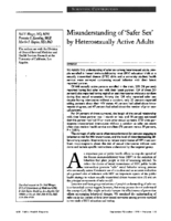 Misunderstanding of safer sex by heterosexually active adults