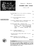 Public Health Reports  v 77 no 2 February 1962  table of contents