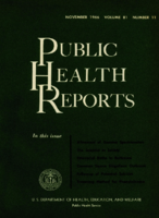 Public Health Reports  v 81 no 11 November 1966  cover