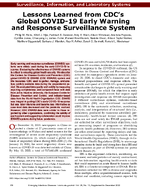 Lessons Learned from CDCs Global COVID19 Early Warning and Response Surveillance System