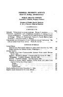 Public Health Reports  v 64 no 1  table of contents