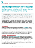 Optimizing Hepatitis C Virus Testing  Key Considerations for Reflexing HCV Antibody Reactive Specimens to Confirmatory HCV RNA Testing