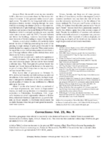 Correction Vol 23 No 9