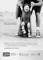 Superbaby poster to protect 8x11 bw print ad