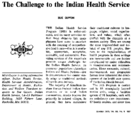 The challenge to the Indian Health Service