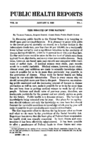 Public Health Reports  v 54 no 1 JANUARY 6 1939