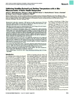 Validating SatelliteDerived Land Surface Temperature with in Situ Measurements A Public Health Perspective