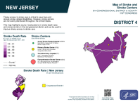 NJ Congressional District 04 Stroke and Stroke Centers Map 119th Congress