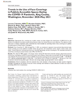 Trends in the Use of Face Coverings in Publicly Accessible Spaces During the COVID19 Pandemic King County Washington November 2020May 2021
