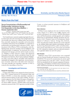 Notes from the Field Serum Concentrations of Perfluoroalkyl and Polyfluoroalkyl Substances Among First Responders to the Maui Wildfires  Hawaii September 2023