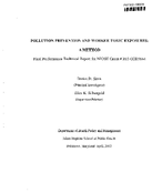Pollution Prevention and Worker Toxic Exposures A Method
