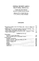 Public Health Reports  v 66 no 18  table of contents