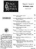 Public Health Reports  v 81 no 10 October 1966  table of contents