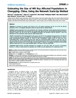 Estimating the Size of HIV Key Affected Populations in Chongqing China Using the Network ScaleUp Method
