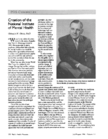 Creation of the National Institute of Mental Health