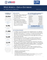 West Africa  Ebola Outbreak Fact Sheet 23 Fiscal Year FY 2015