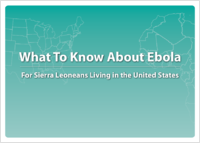 What to Know About Ebola For Sierra Leoneans Living in the United States 201504