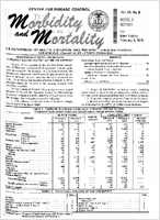 Morbidity and Mortality Weekly Report Vol 24 No 6 week ending February 8 1975