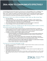 Zika  how to communicate effectively
