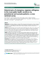 Determinants of emergency response willingness in the local public health workforce by jurisdictional and scenario patterns a crosssectional survey