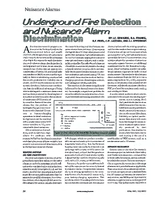 Underground Fire Detection and Nuisance Alarm Discrimination