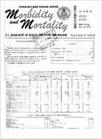 Morbidity and Mortality Weekly Report Vol 14 No 16 week ending April 24 1965