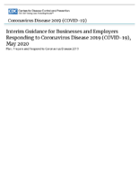 Interim Guidance for Businesses and Employers to Plan and Respond to Coronavirus Disease 2019 COVID19 May 2020 Plan Prepare and Respond to Coronavirus Disease 2019 May 5 2020