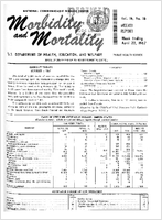 Morbidity and Mortality Weekly Report Vol 16 No 16 week ending April 22 1967