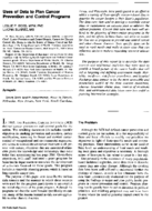 Uses Of Data To Plan Cancer Prevention And Control Programs