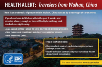 Health alert  travelers from Wuhan China
