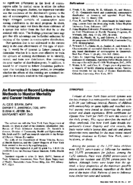 An example of record linkage methods to monitor mortality and cancer incidence