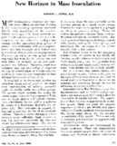 New horizon in mass inoculation