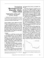 Invasive Meningococcal Disease Utah 19952005