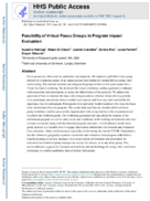 Feasibility of Virtual Focus Groups in Program Impact Evaluation