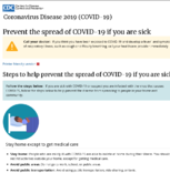 Prevent the Spread of COVID19 If You Are Sick March 9 2020