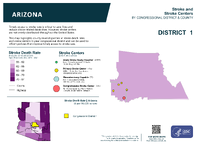 AZ Congressional District 01 Stroke and Stroke Centers Map 118th Congress
