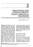 Ergonomics and Upper Extremity Musculoskeletal Disorders