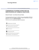 Comparison of Murine Assays for the Identification of Chemical Sensitizers