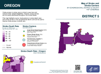 OR Congressional District 05 Stroke and Stroke Centers Map 119th Congress