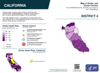 CA Congressional District 04 Stroke and Stroke Centers Map 119th Congress
