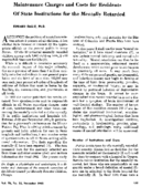 Maintenance charges and costs for residents of State institutions for the mentally retarded