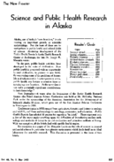Science and public health research in Alaska the new frontierBriefs